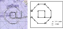 Flight Date: July 16, 2005; NOAA42; flight track and drop pattern