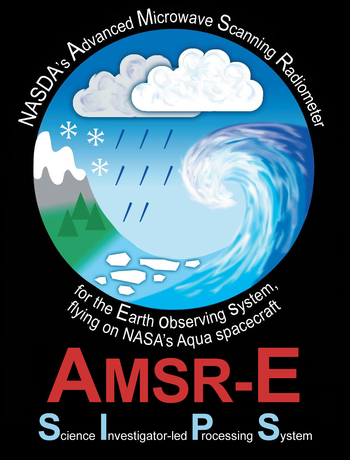 AMSR-E SIPS logo
