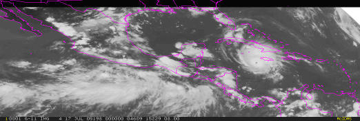 GOES Central America image. 