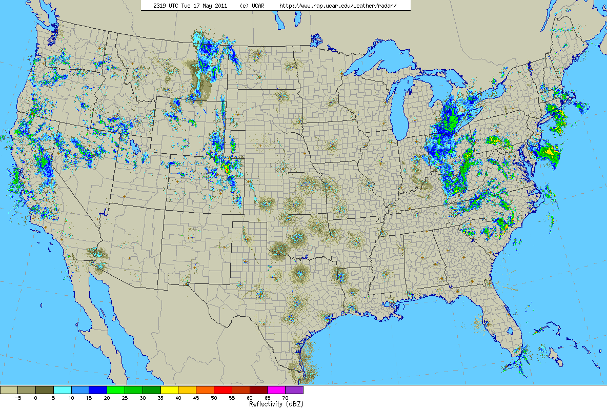 United States radar image. 
