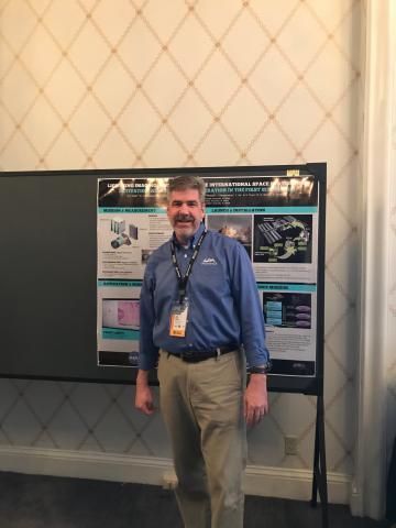 Will Ellett with "Lightning Imaging Sensor (LIS) on the International Space Station (ISS) Activation, Assessment, and Operation in the First Six Months" poster