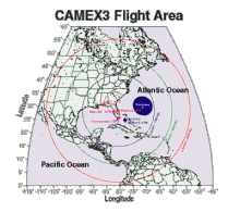 Picture of the CAMEX-3 flight area
