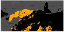 Landsat imagery shows sediment changes in the Mobile Bay as a result of Hurricane Ivan